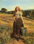 Sir John Everett Millais The Farmers Daughter oil painting on canvas